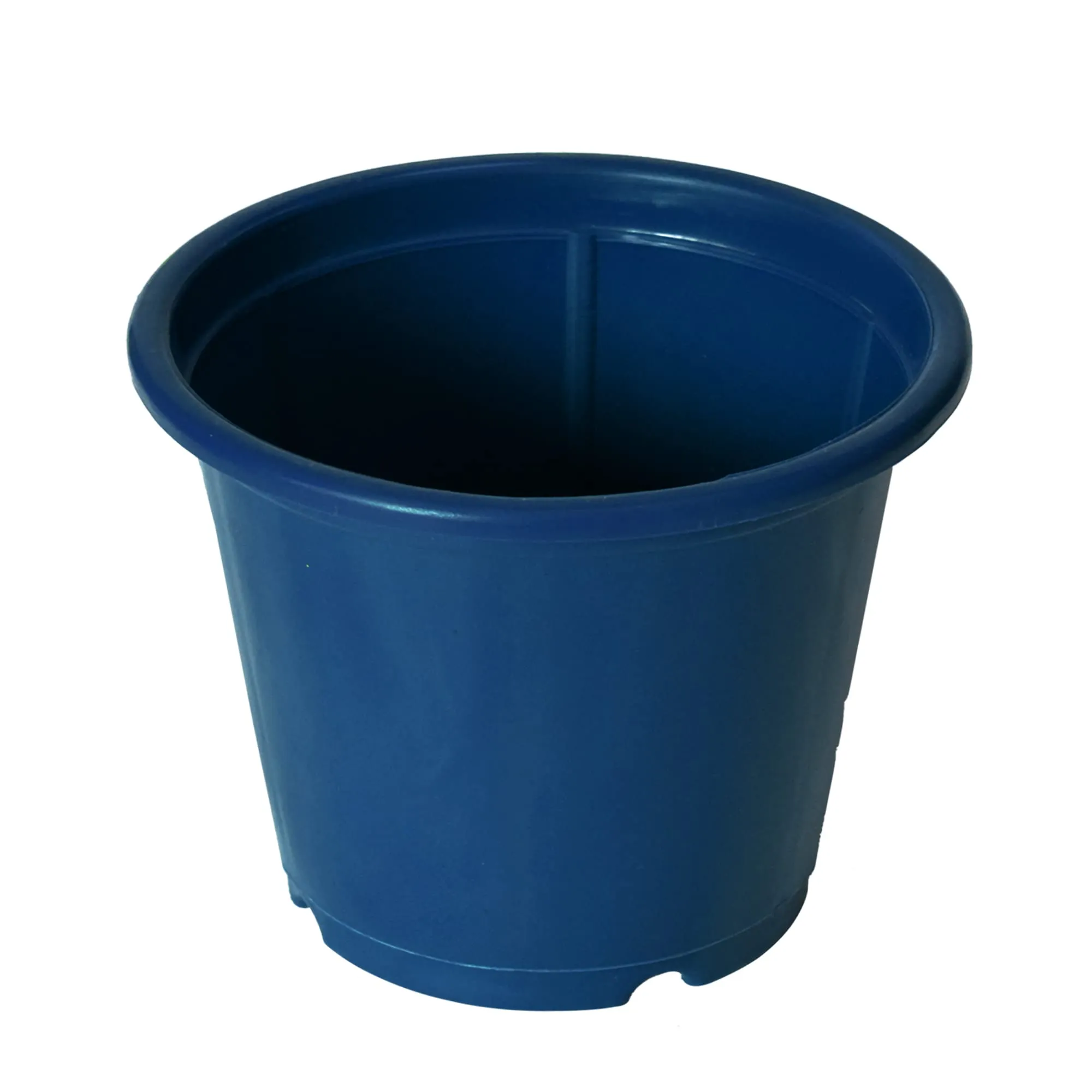 Kuber Industries Durable Plastic Flower Pot|Gamla for Indoor Home Decor & Outdoor Balcony,Garden,6"x5",Pack of 3 (Blue,Orange,Green)