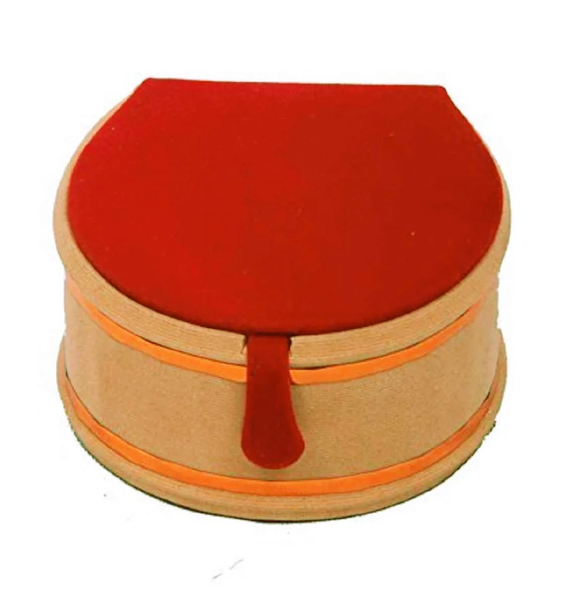 Kuber Industries Wooden Bangle Box For Women|Small Round Bangle Organizer|Pack of 2 (Maroon)