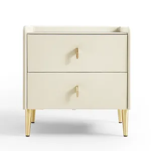 LISA Two Drawer, Bedroom Nightstand