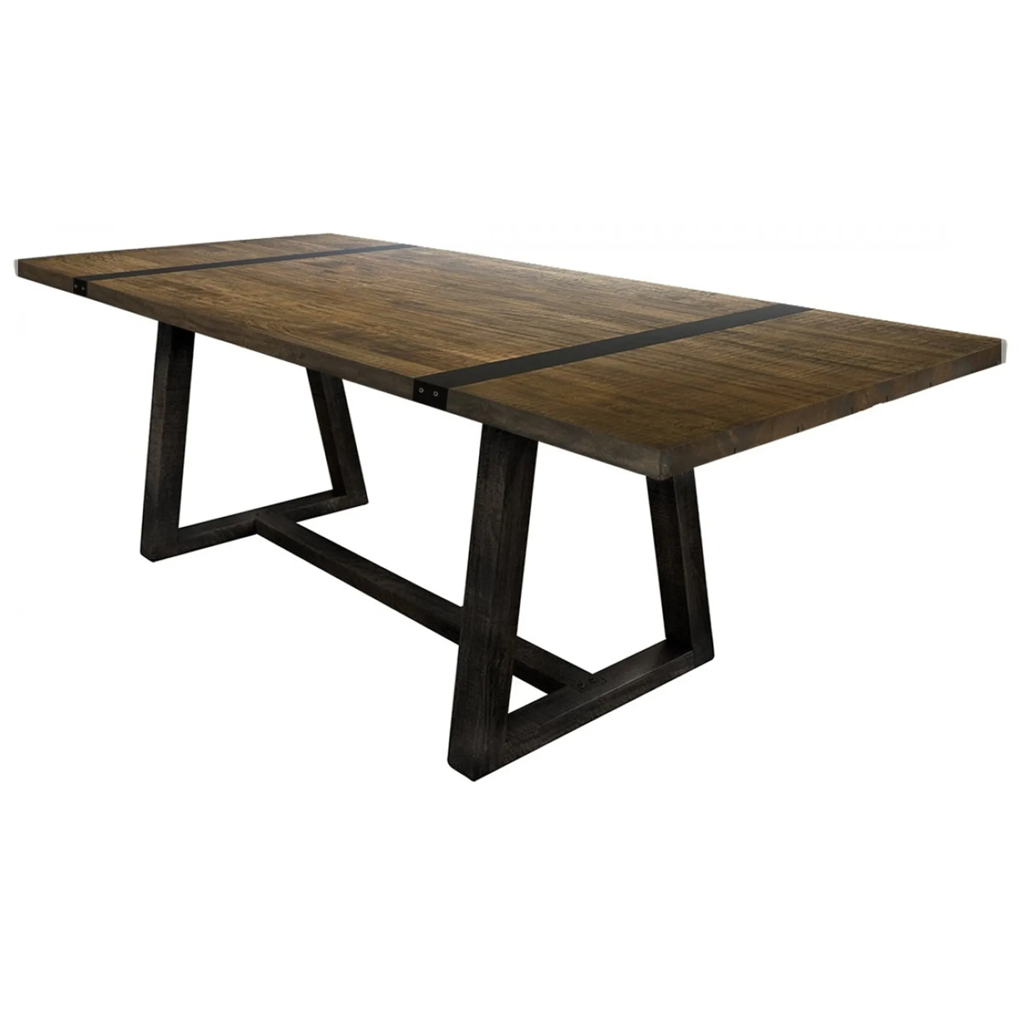 Maxwell Rustic Industrial Dining Table - 78"