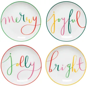 Merry Everything Appetizer Plates Set