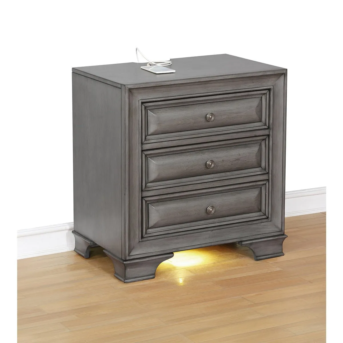 Milton Grey Nightstand