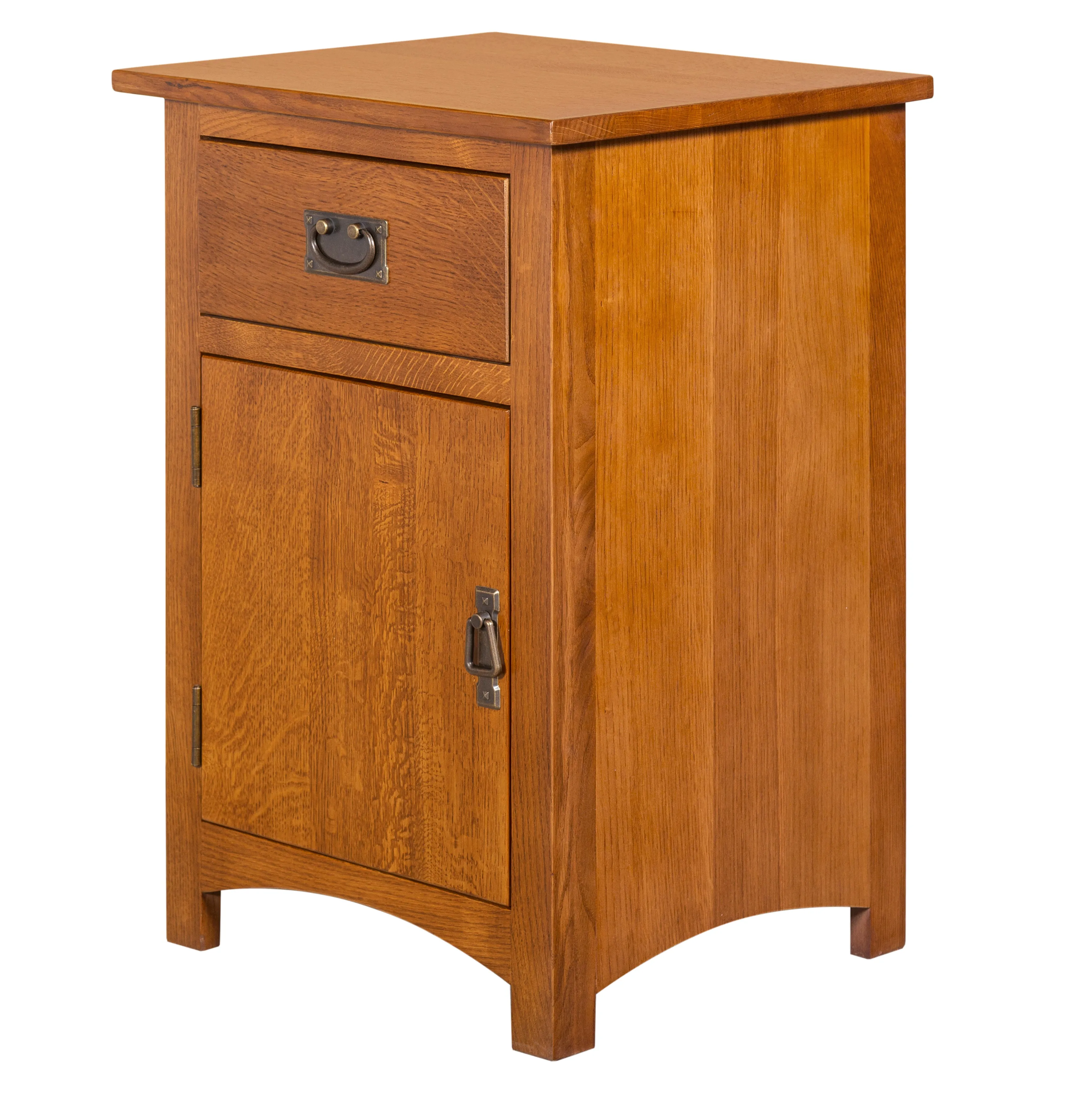 Mission Quarter Sawn Oak 1 Door/Drawer Nightstand Michael Cherry-MC-A