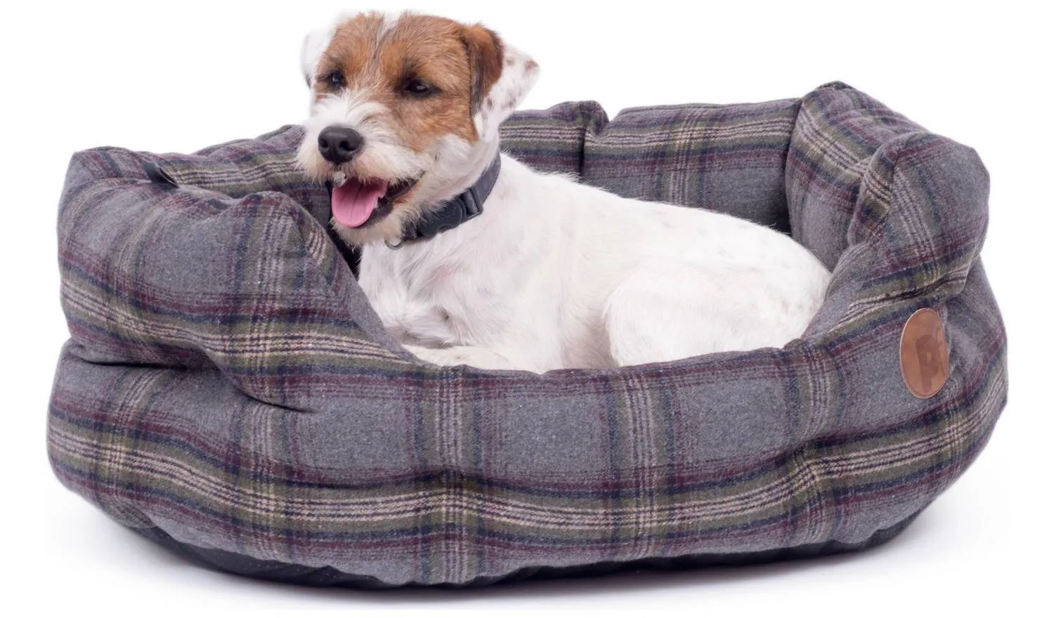 Petface Grey Tweed Dog Bed S