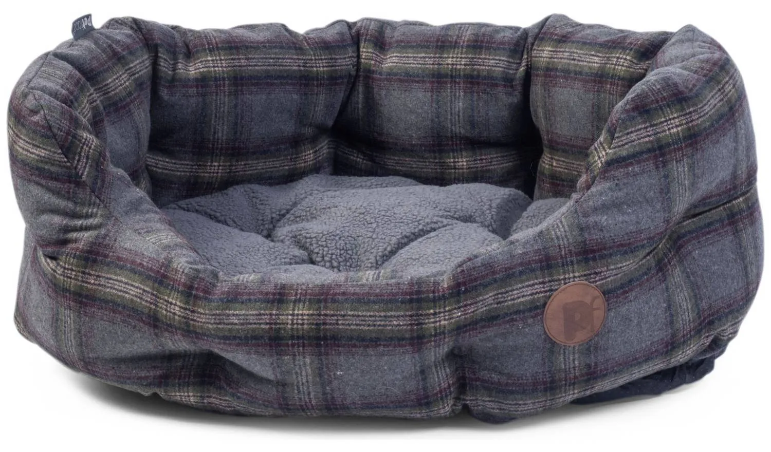 Petface Grey Tweed Dog Bed S