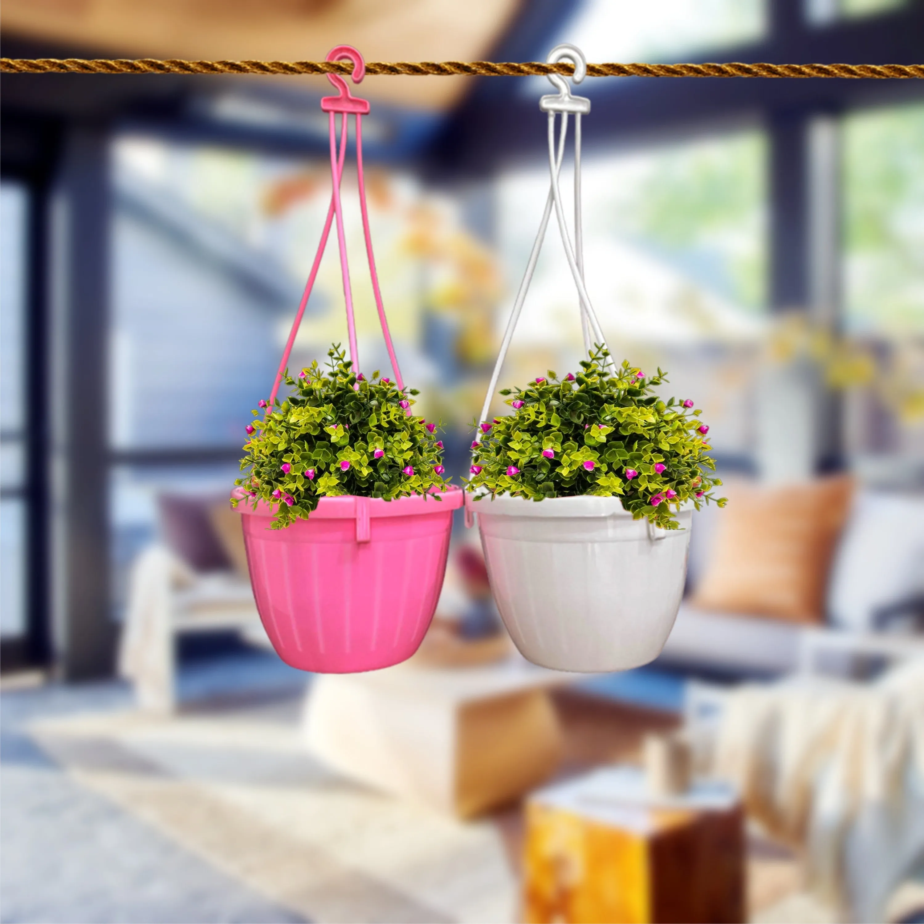 Plastic Hanging Pot For Balcony