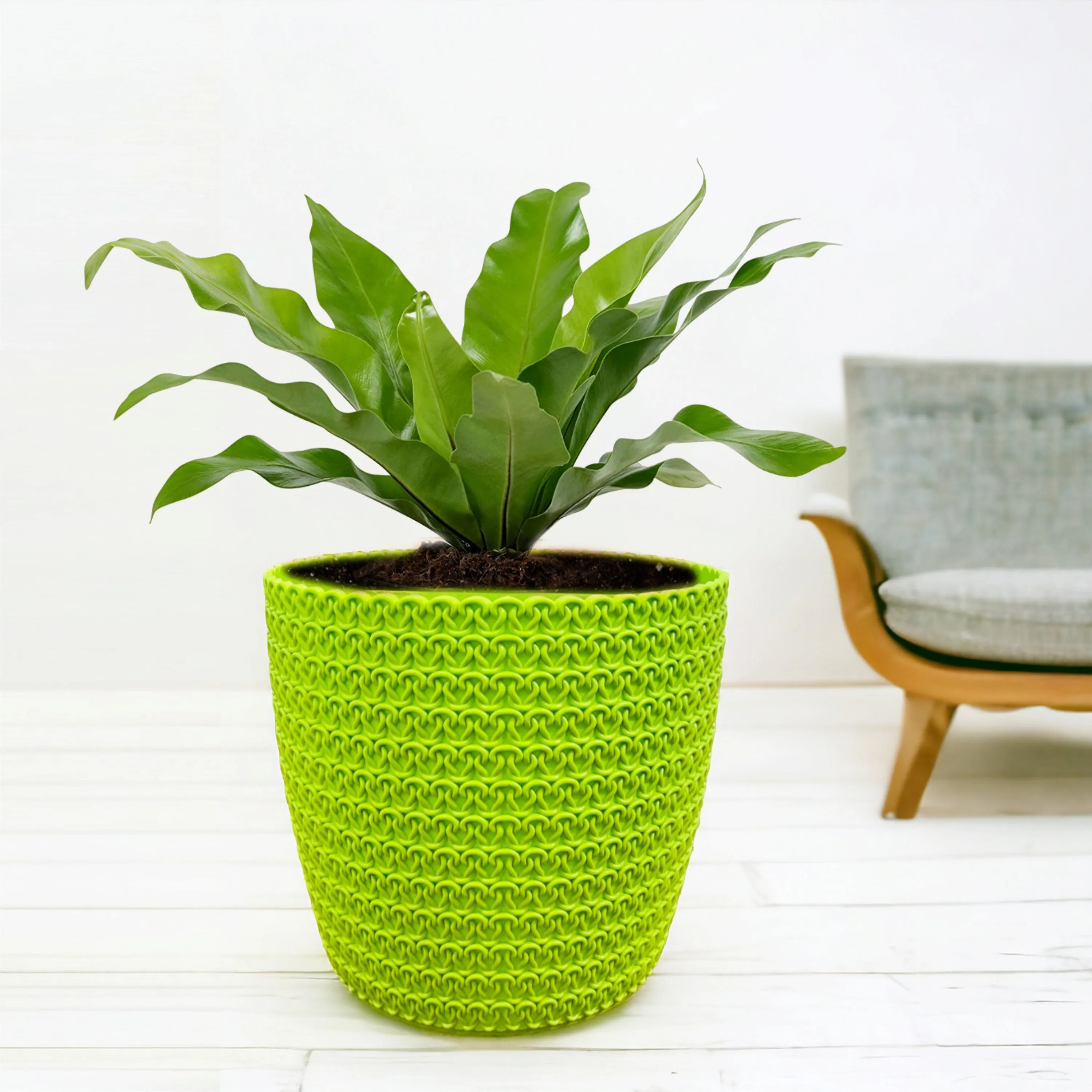 Plastic Pot - Marina Green Pots 8 Inch