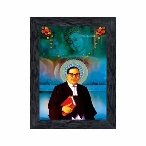 pnf Dr. B. R. Ambedkar ad Buddha Wood Photo Frames with Acrylic Sheet (Glass)(photoframe,Multicolour,6x8inch)-19831