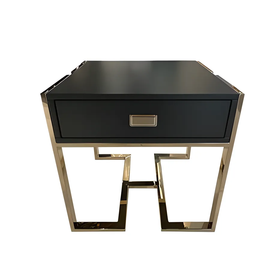 PORTAN Black Nightstand