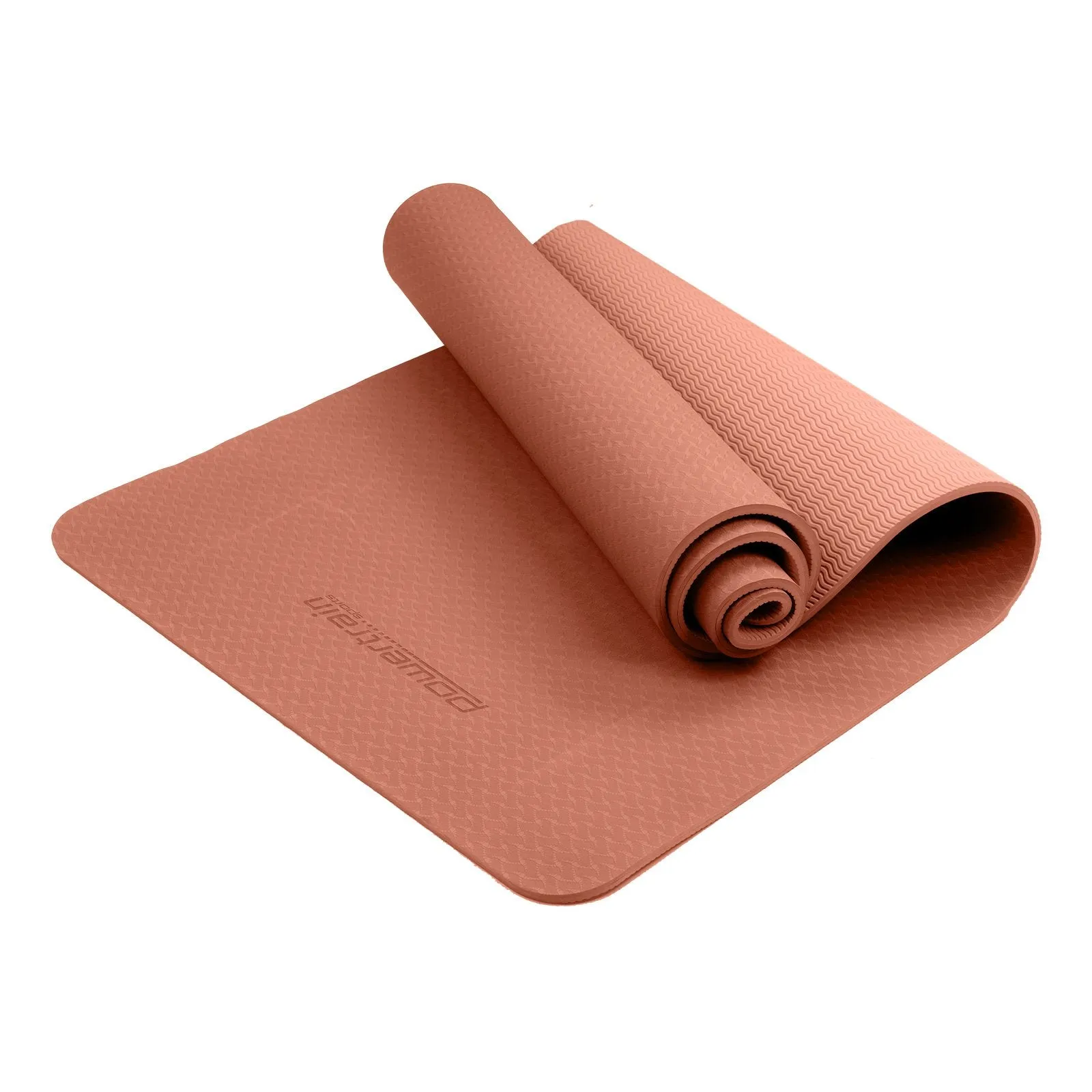 Powertrain TPE Yoga Exercise Pilates Mat 6mm - Pink