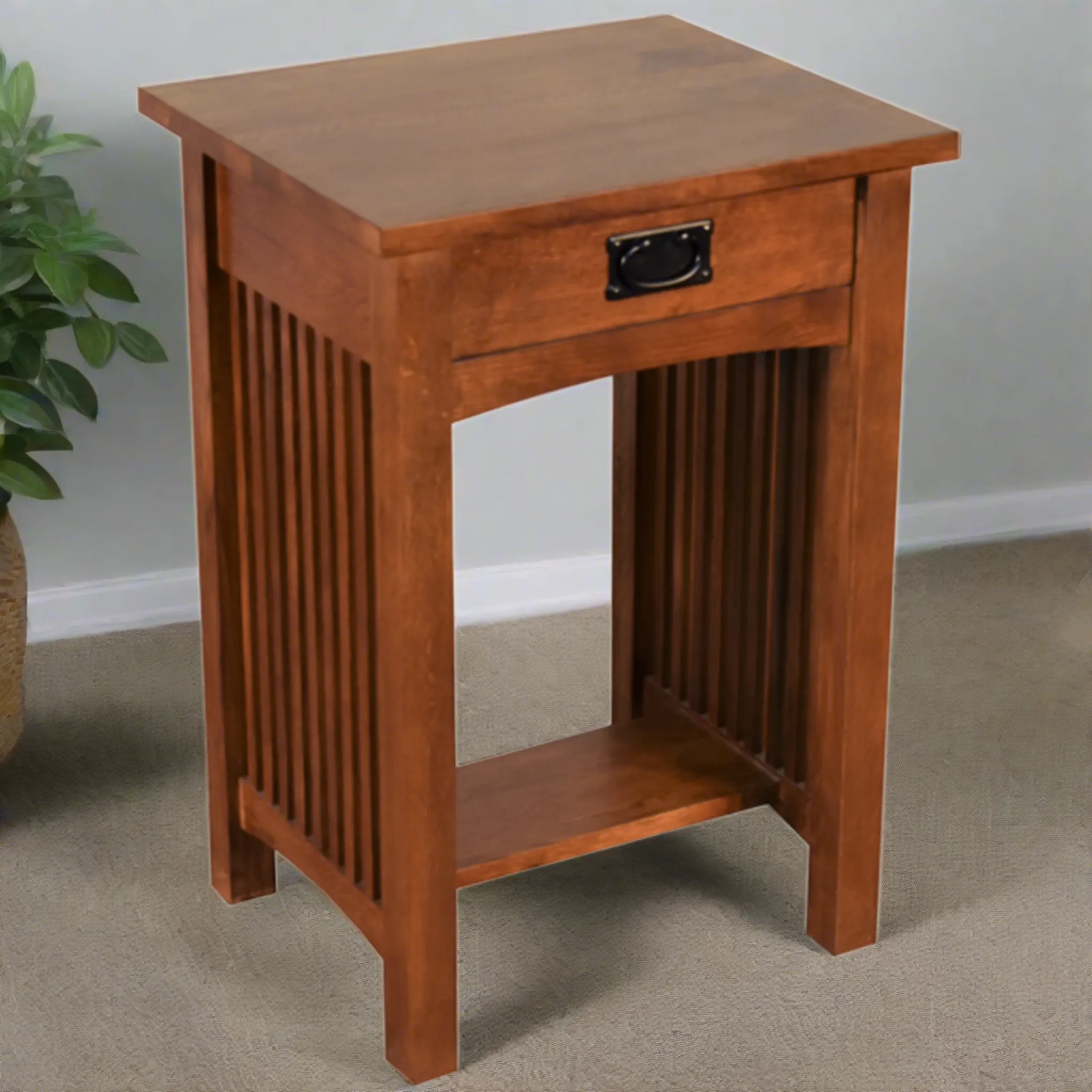 Preorder Mission 1 Drawer Spindle End Table