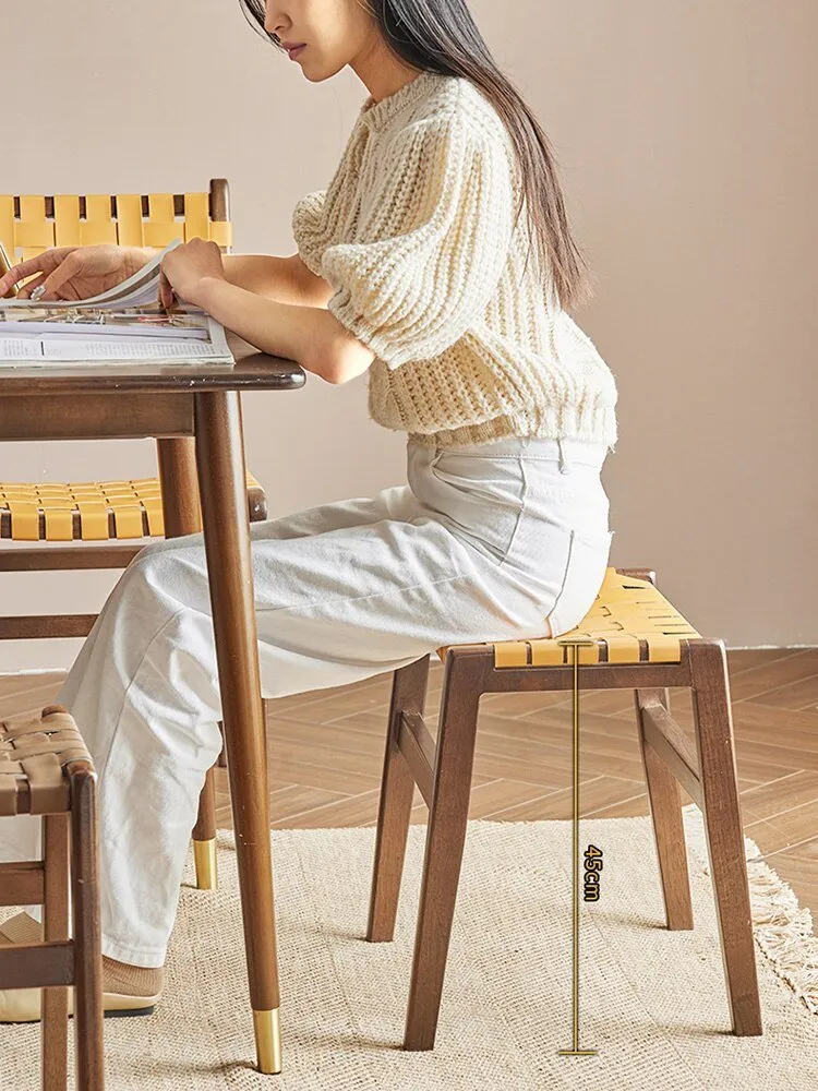 Rattan Dining Desk Stool