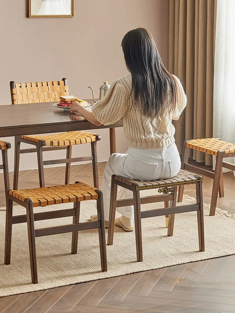 Rattan Dining Desk Stool