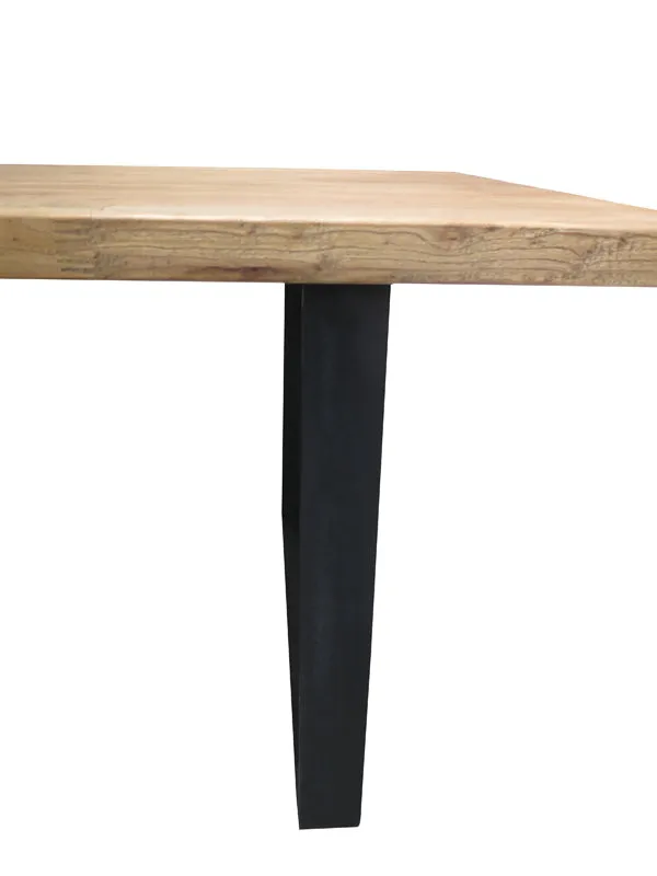 Reclaimed Elm Wood Table 1.5m - Rustic Natural