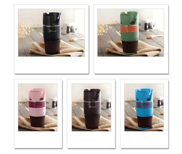 Rotating storage cup holder