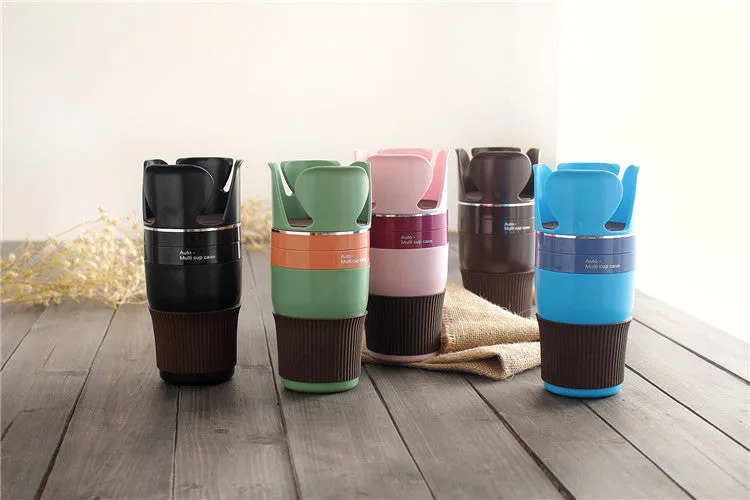 Rotating storage cup holder