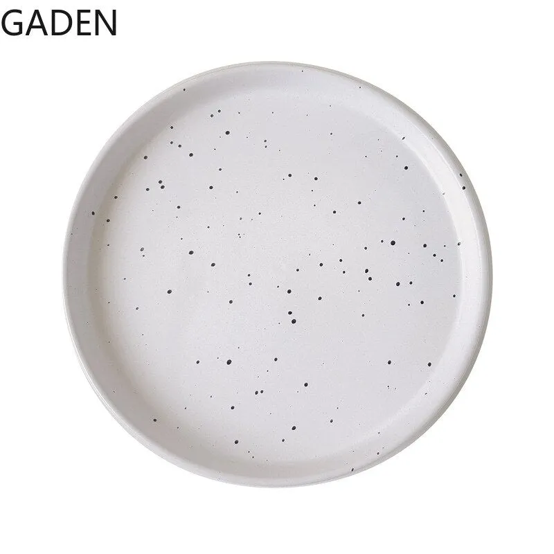 Round 8 Inch Ceramic Dinner Plate