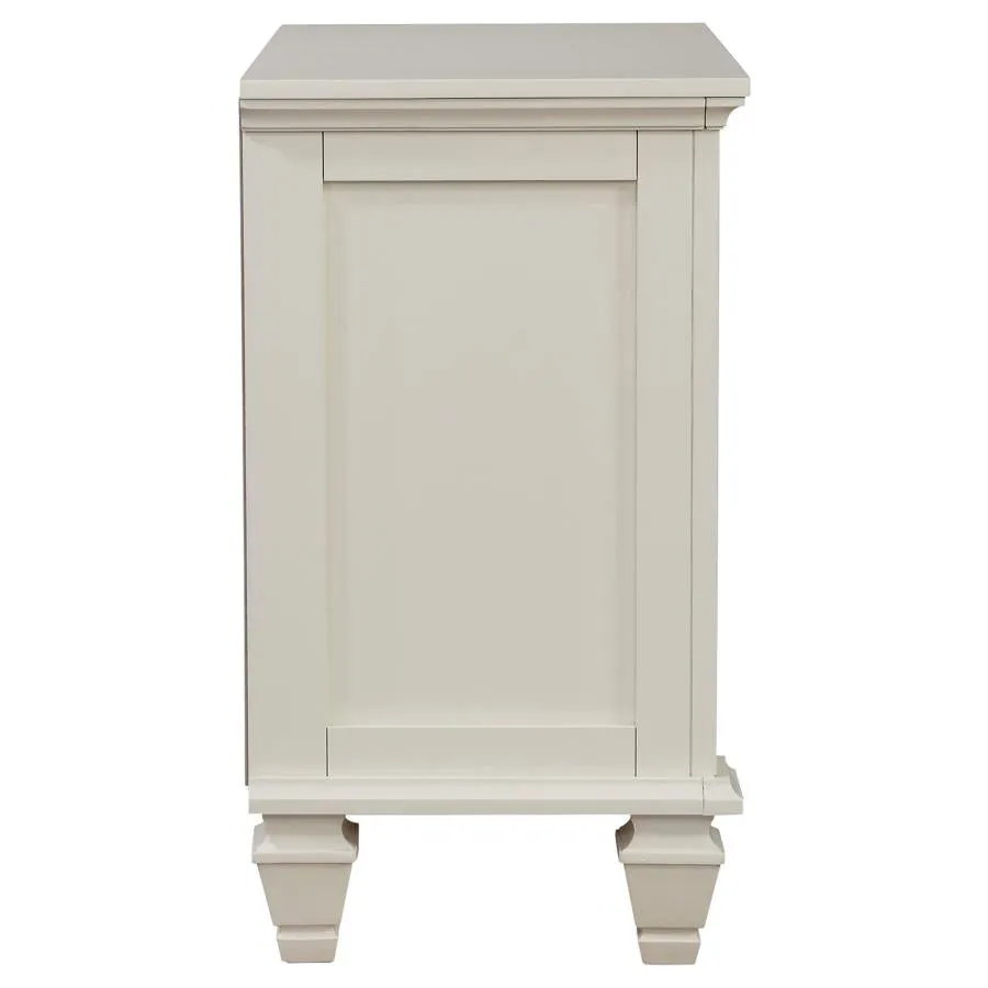 Sandy Beach 3-drawer Nightstand Buttermilk