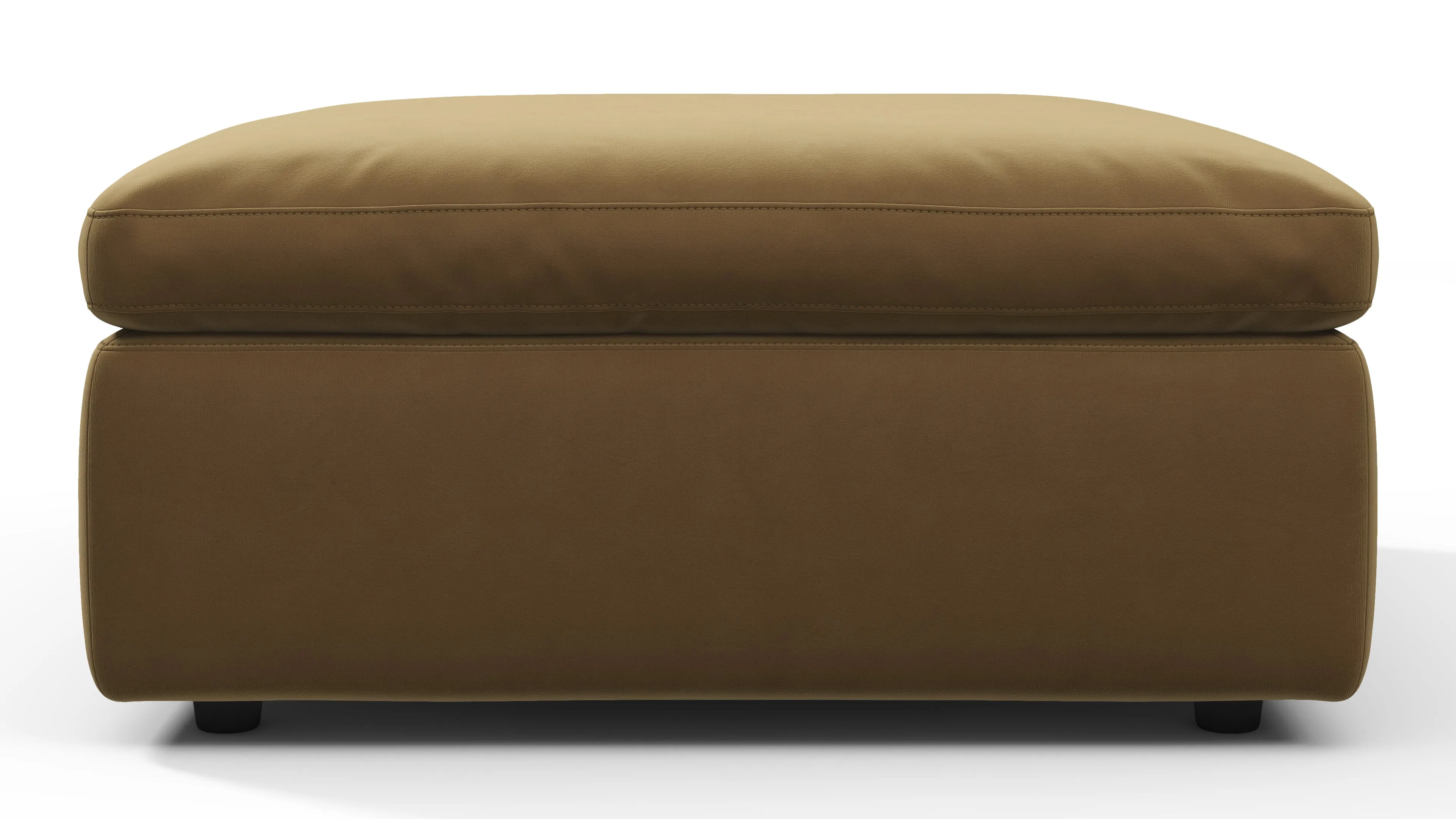 Sky - Sky Sofa Module, Ottoman, Old Gold Velvet