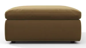 Sky - Sky Sofa Module, Ottoman, Old Gold Velvet