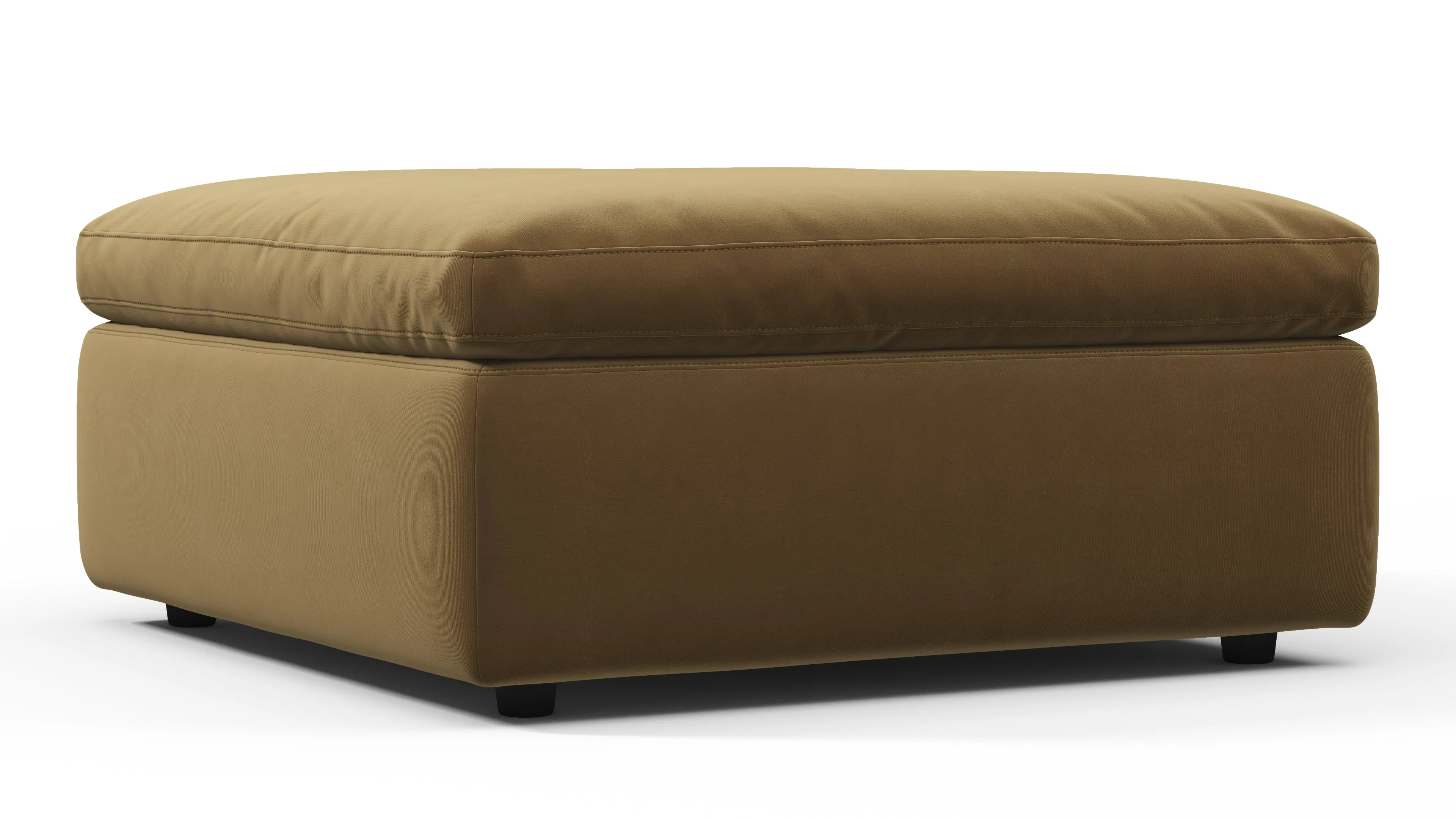 Sky - Sky Sofa Module, Ottoman, Old Gold Velvet