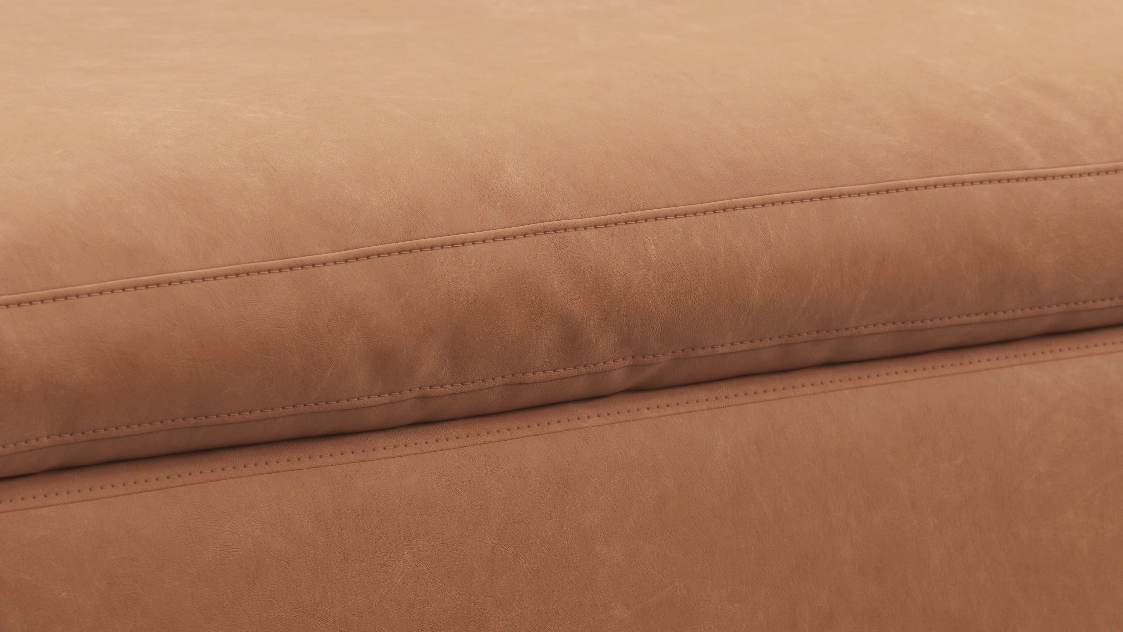 Sky - Sky Sofa Module, Ottoman, Tan Vegan Leather