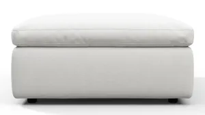 Sky - Sky Sofa Module, Ottoman, White Linen