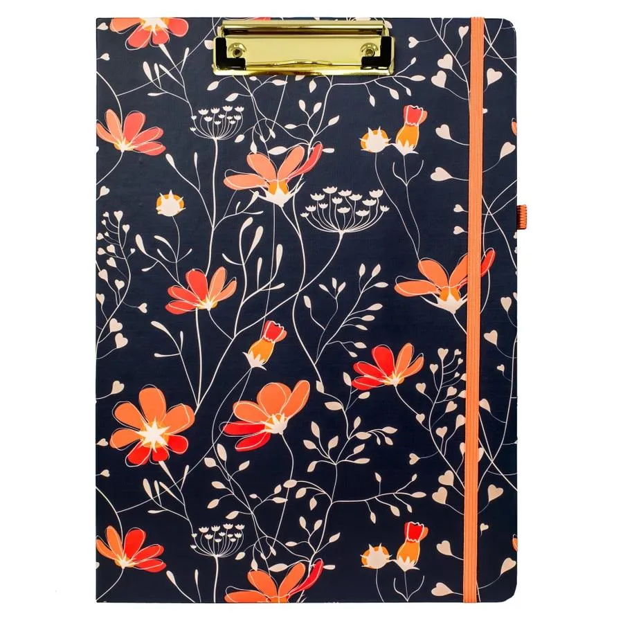 Steel Mill & Co. Clipboard Folio - Floral Vines