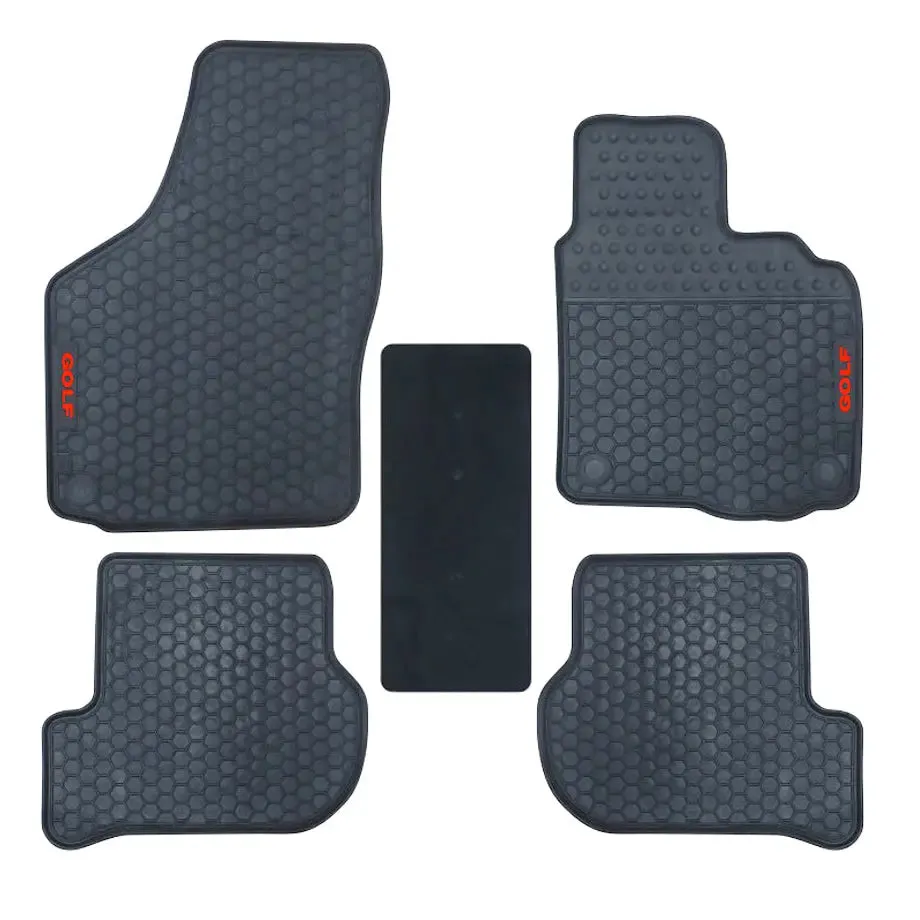 Suitable To Fit - VW Golf 5/6 Custom Rubber Car Mats (5-Piece)