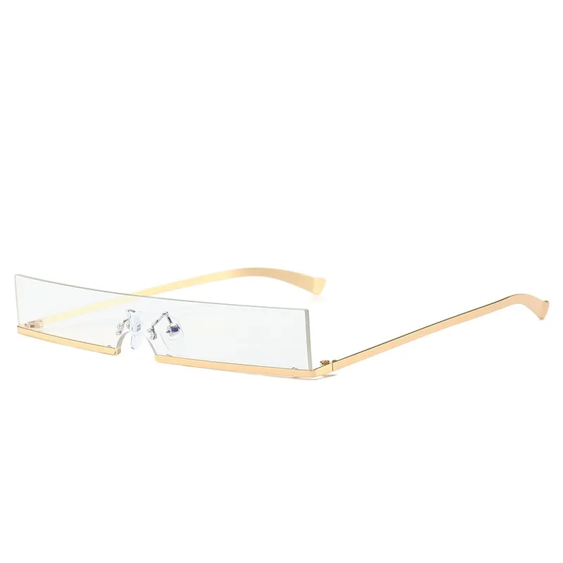 TEEK - Half Frame Rectangle Bottom Frame Glasses