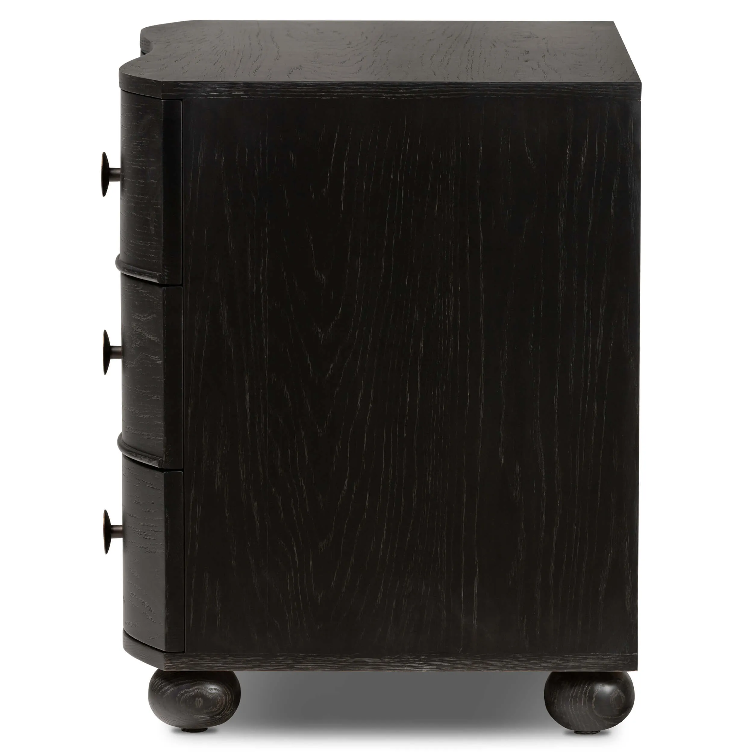 Tiago Nightstand, Distressed Black