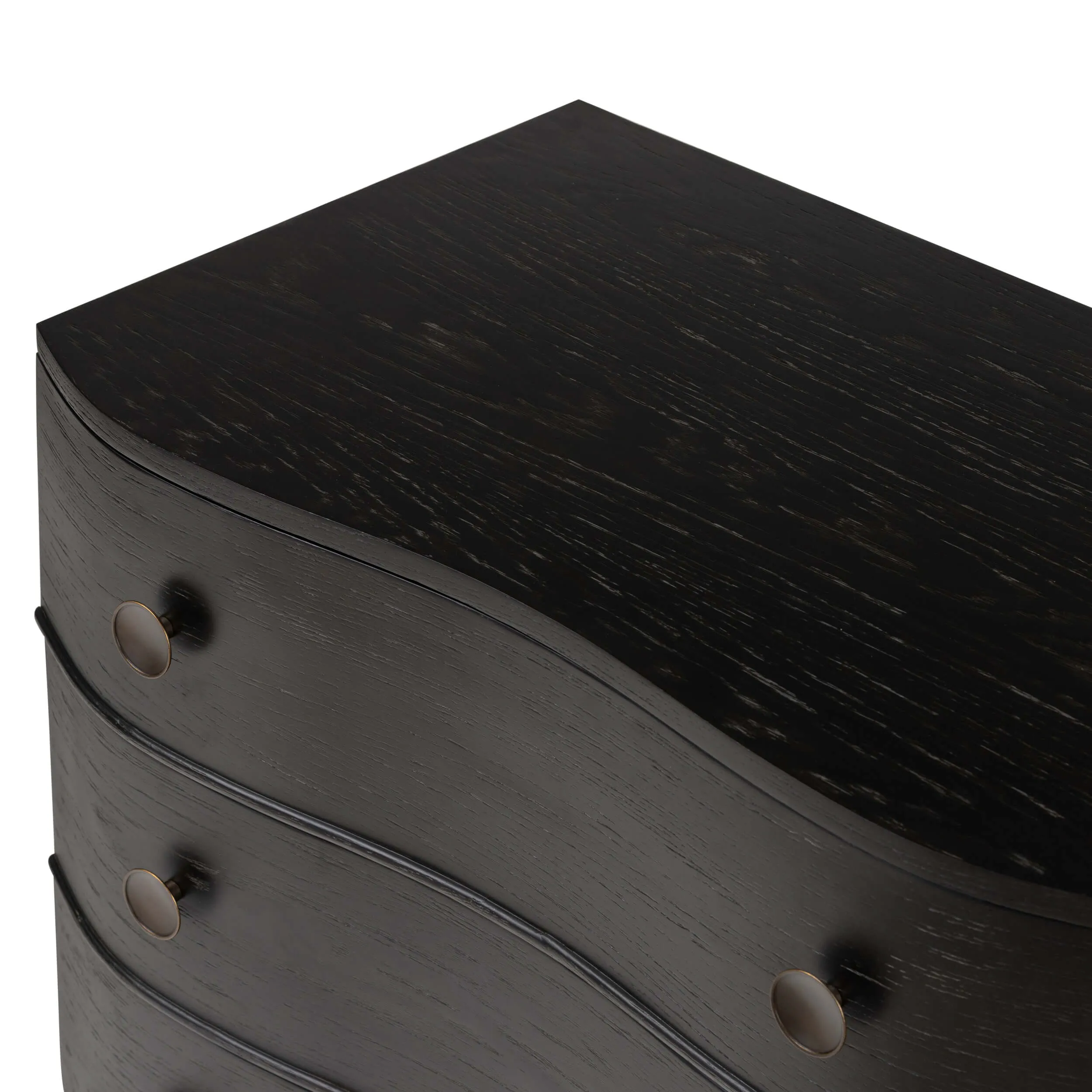 Tiago Nightstand, Distressed Black