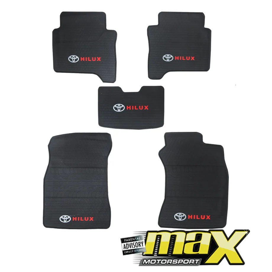 Toyota Hilux 5 Piece Rubber Floor Mats