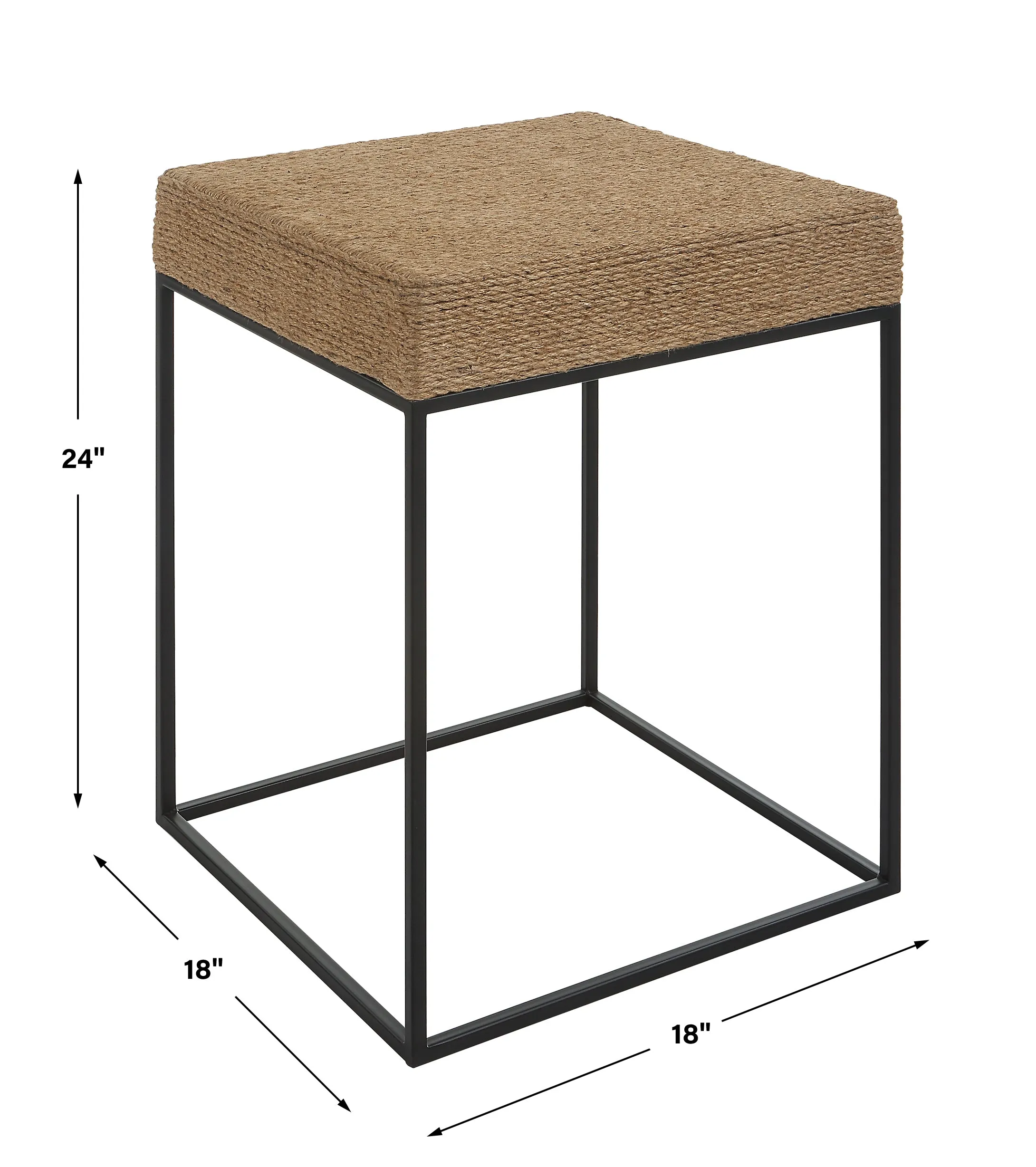 Uttermost Laramie Rustic Rope Accent Table