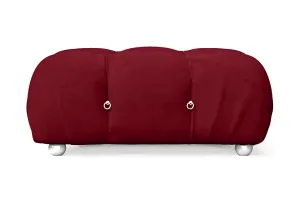 Varese Ottoman Red Velvet Large