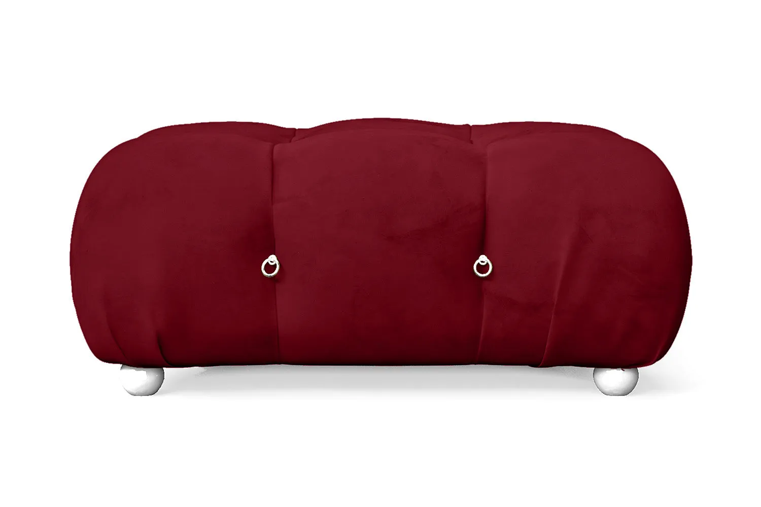 Varese Ottoman Red Velvet Large