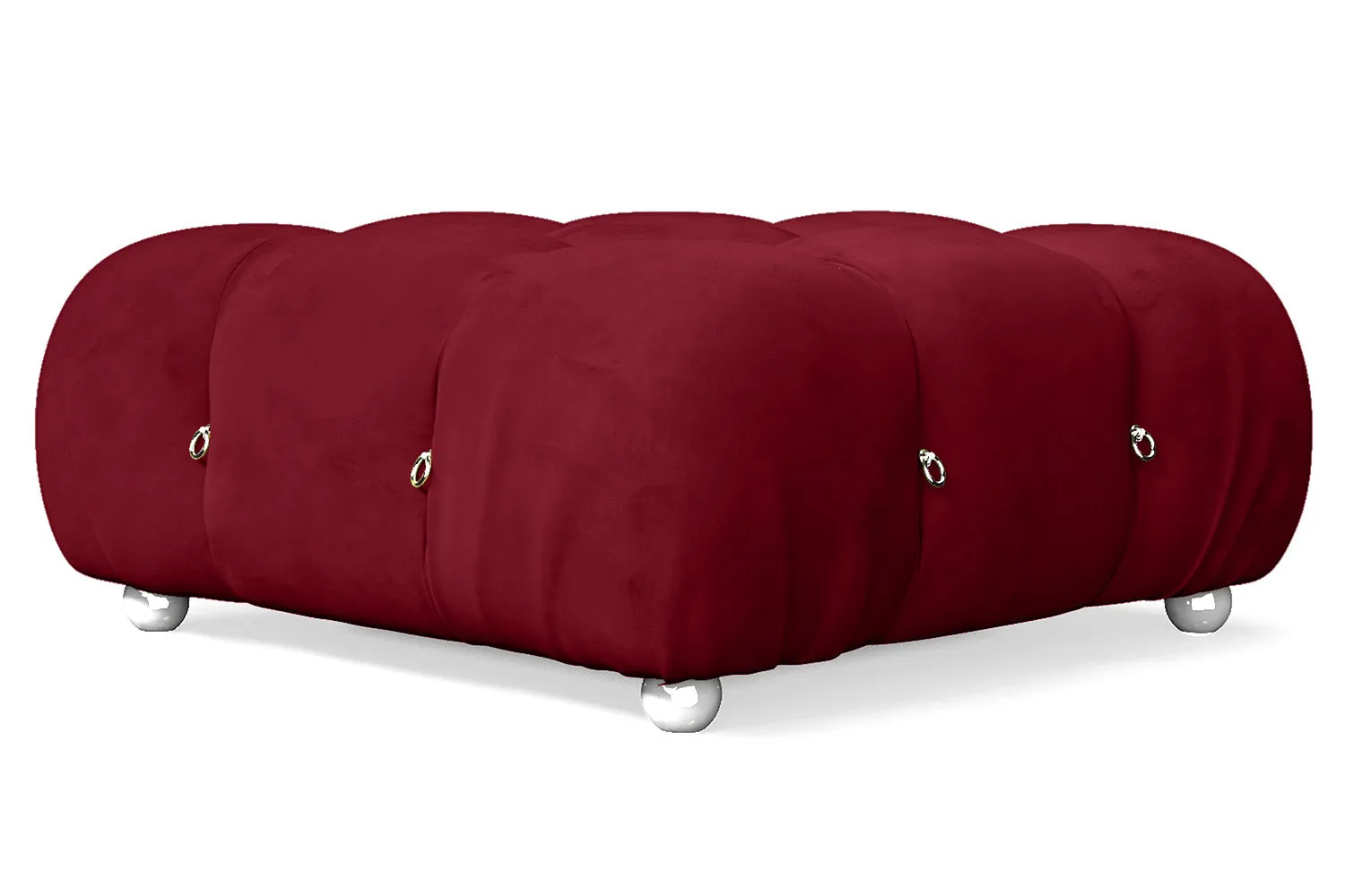 Varese Ottoman Red Velvet Large