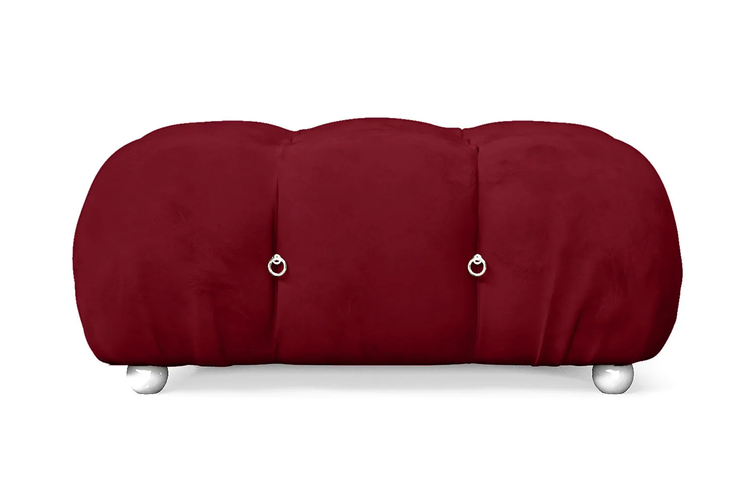 Varese Ottoman Red Velvet Large