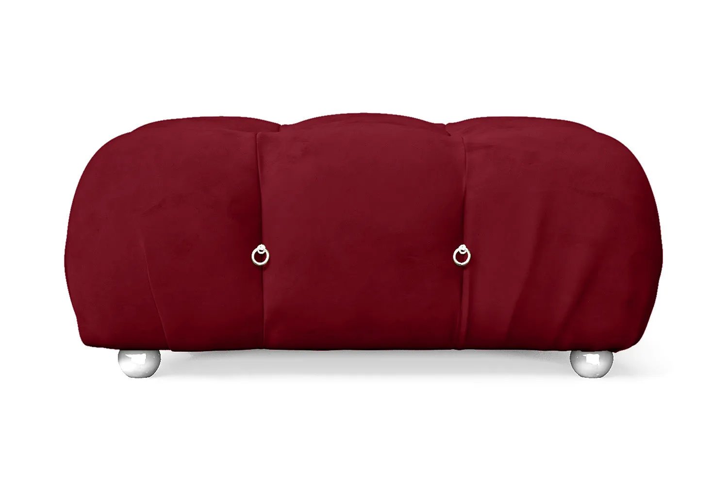 Varese Ottoman Red Velvet Large