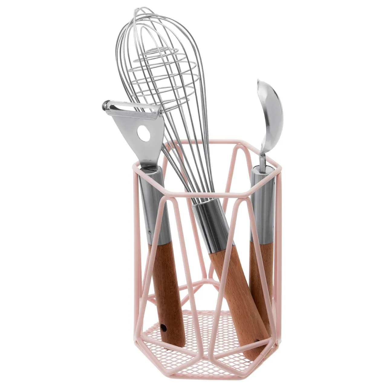 Vertex Pink Finish Utensil Holder